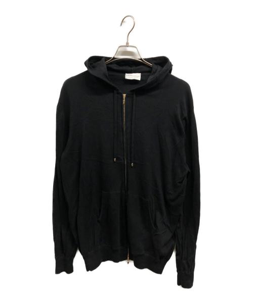 Settefili Cashmere（セッテフィーリ カシミア）Settefili Cashmere (セッテフィーリ カシミア) ジップパーカー ブラック サイズ:Lの古着・服飾アイテム