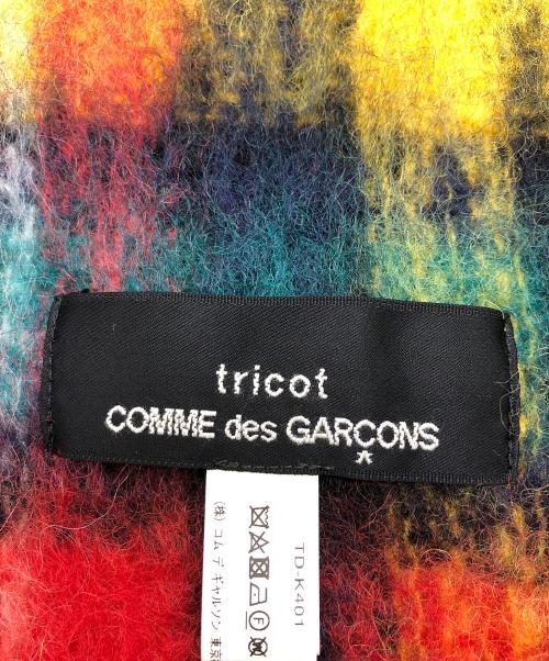 tricot COMME des GARCONS（トリココムデギャルソン）tricot COMME des GARCONS (トリココムデギャルソン) チェックマフラー レッドの古着・服飾アイテム