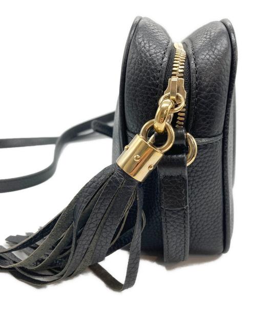 GUCCI（グッチ）GUCCI (グッチ) インターロッキングG ソーホー ディスコバッグ ブラックの古着・服飾アイテム