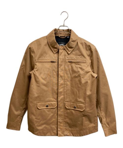 HARLEY-DAVIDSON（ハーレーダビッドソン）HARLEY-DAVIDSON (ハーレーダビッドソン) キャンバス ライディングジャケット ベージュ サイズ:Mの古着・服飾アイテム