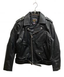 Schott（ショット）の古着「ONESTAR ライダースジャケット」｜ブラック