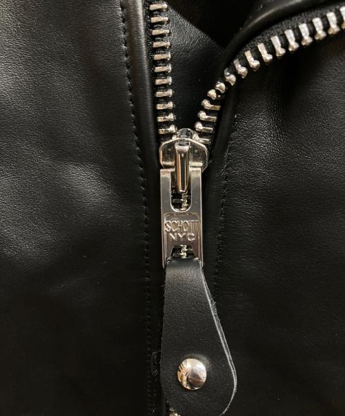 Schott（ショット）Schott (ショット) ONESTAR ライダースジャケット ブラック サイズ:42 未使用品の古着・服飾アイテム