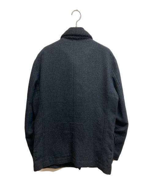 ISSEY MIYAKE（イッセイミヤケ）ISSEY MIYAKE (イッセイミヤケ) ニット切替ジャケット ブラック サイズ:3の古着・服飾アイテム