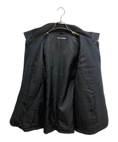 ISSEY MIYAKE（イッセイミヤケ）ISSEY MIYAKE (イッセイミヤケ) ニット切替ジャケット ブラック サイズ:3の古着・服飾アイテム