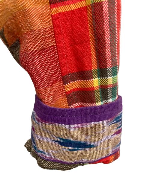 POLO RALPH LAUREN（ポロ・ラルフローレン）POLO RALPH LAUREN (ポロ・ラルフローレン) パッチワークシャツ レッド サイズ:Mの古着・服飾アイテム