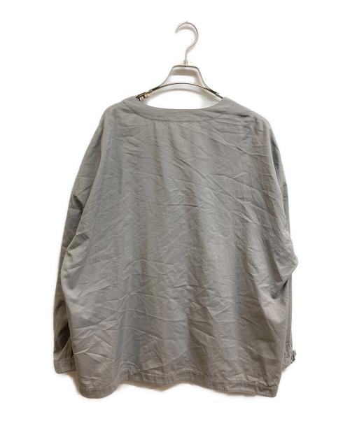 DES PRES（デ プレ）DES PRES (デ プレ) コットンシルクタイプライター ノーカラージャケット グレー サイズ:36の古着・服飾アイテム