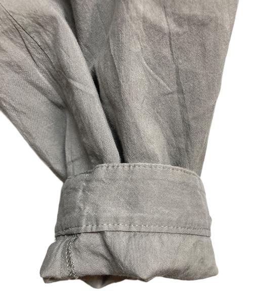 DES PRES（デ プレ）DES PRES (デ プレ) コットンシルクタイプライター ノーカラージャケット グレー サイズ:36の古着・服飾アイテム