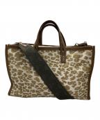 A VACATIONア ヴァケーション）の古着「BREADレオパード2WAYバッグ」｜ベージュ
