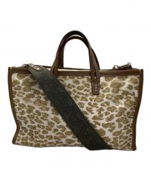 A VACATION（ア ヴァケーション）の古着「BREADレオパード2WAYバッグ」｜ベージュ