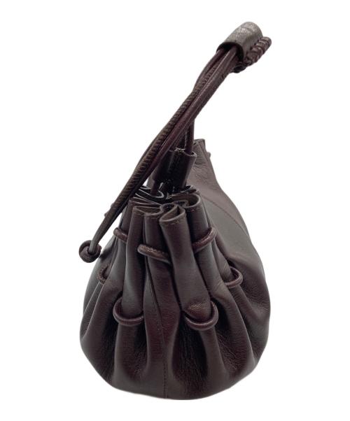 HEREU（ヘリュー）HEREU (ヘリュー) ARTA MINI Pleated Crossbody Bag パープルの古着・服飾アイテム