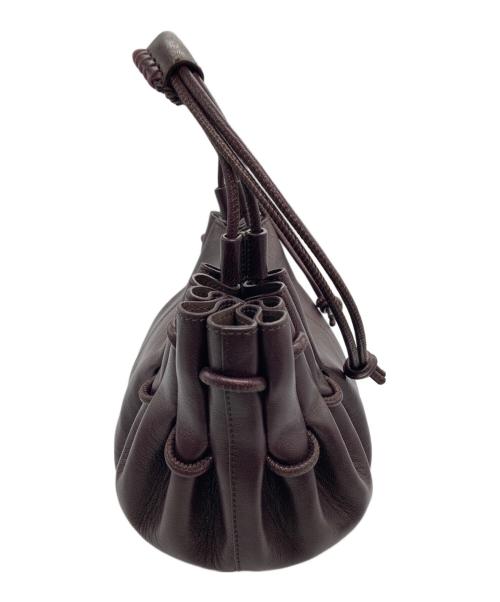 HEREU（ヘリュー）HEREU (ヘリュー) ARTA MINI Pleated Crossbody Bag パープルの古着・服飾アイテム