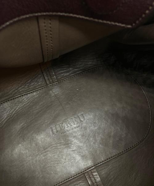 HEREU（ヘリュー）HEREU (ヘリュー) ARTA MINI Pleated Crossbody Bag パープルの古着・服飾アイテム