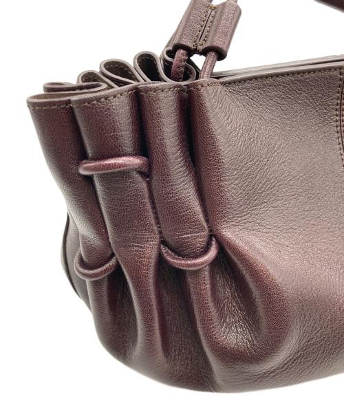 HEREU（ヘリュー）HEREU (ヘリュー) ARTA MINI Pleated Crossbody Bag パープルの古着・服飾アイテム