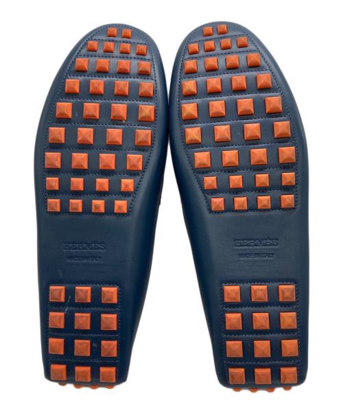 HERMES（エルメス）HERMES (エルメス) ドライビングシューズ ネイビー サイズ:44の古着・服飾アイテム