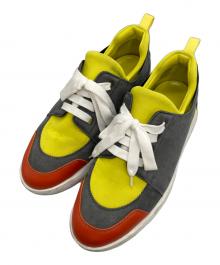 HERMES（エルメス）の古着「ローカットスニーカー」｜イエロー×グレー