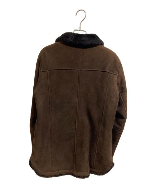 EMMETI（エンメティ）EMMETI (エンメティ) ムートンジャケット ブラウン サイズ:44の古着・服飾アイテム