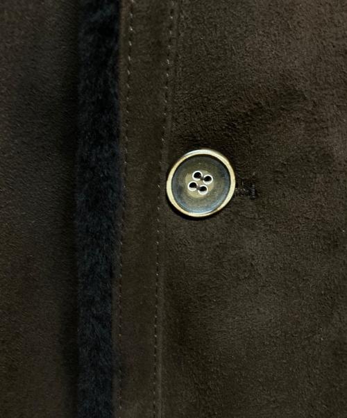 EMMETI（エンメティ）EMMETI (エンメティ) ムートンジャケット ブラウン サイズ:44の古着・服飾アイテム