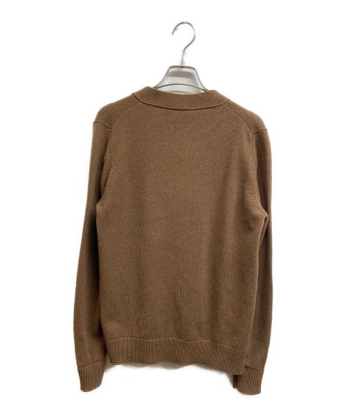 FILIPPO DE LAURENTIIS（フィリッポ・デ・ローレンティス）FILIPPO DE LAURENTIIS (フィリッポ・デ・ローレンティス) カシミヤ混ウールカーディガン ブラウン サイズ:44 未使用品の古着・服飾アイテム