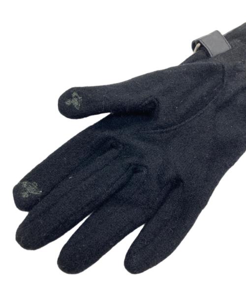 Vivienne Westwood（ヴィヴィアンウエストウッド）Vivienne Westwood (ヴィヴィアンウエストウッド) レザーグローブ ブラックの古着・服飾アイテム