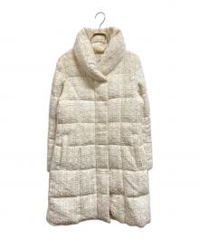 ANAYI（アナイ）の古着「ツイードダウンコート」｜アイボリー