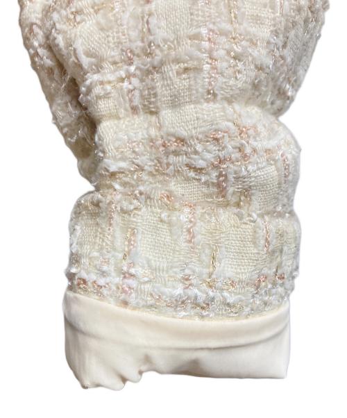 ANAYI（アナイ）ANAYI (アナイ) ツイードダウンコート アイボリー サイズ:36の古着・服飾アイテム