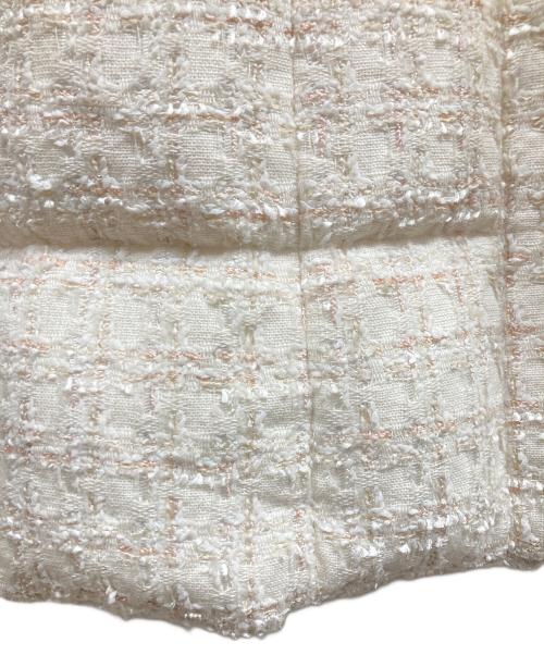 ANAYI（アナイ）ANAYI (アナイ) ツイードダウンコート アイボリー サイズ:36の古着・服飾アイテム