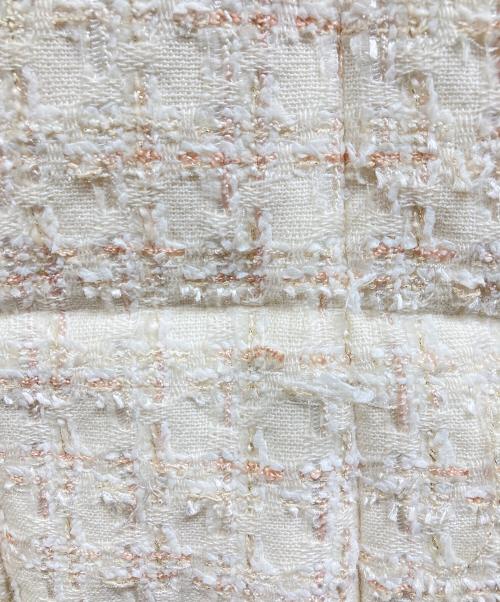 ANAYI（アナイ）ANAYI (アナイ) ツイードダウンコート アイボリー サイズ:36の古着・服飾アイテム