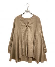 LE PHIL（ル フィル）の古着「トリアセオーガンジーブラウス」｜ブラウン