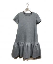 daisy lin for foxey（デイジーリン フォー フォクシー）の古着「半袖ワンピース」｜グレー