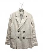 'S Max Maraエスマックスマーラ）の古着「リネン コットン ダブルブレストジャケット」｜アイボリー