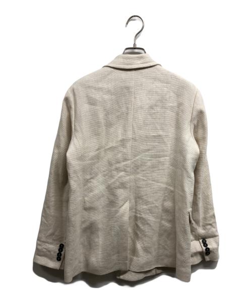 'S Max Mara（エスマックスマーラ）'S Max Mara (エスマックスマーラ) リネン コットン ダブルブレストジャケット アイボリー サイズ:42の古着・服飾アイテム