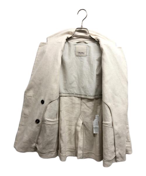 'S Max Mara（エスマックスマーラ）'S Max Mara (エスマックスマーラ) リネン コットン ダブルブレストジャケット アイボリー サイズ:42の古着・服飾アイテム