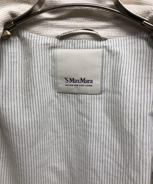 'S Max Mara（エスマックスマーラ）'S Max Mara (エスマックスマーラ) リネン コットン ダブルブレストジャケット アイボリー サイズ:42の古着・服飾アイテム