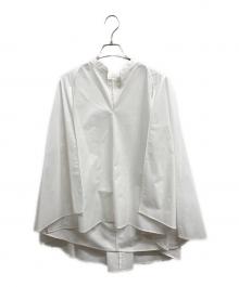 LE PHIL（ル フィル）の古着「SOLOTEX ブロードケープブラウス」｜ホワイト