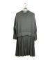Curensology（カレンソロジー）の古着「プリーツドッキングワンピース」｜グレー