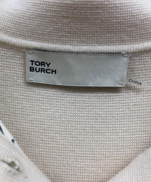 TORY BURCH（トリーバーチ）TORY BURCH (トリーバーチ) 半袖ワンピース ベージュ サイズ:Mの古着・服飾アイテム