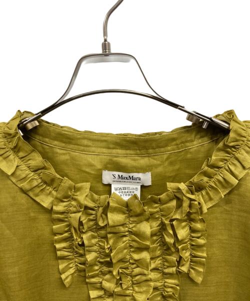'S Max Mara（エスマックスマーラ）'S Max Mara (エスマックスマーラ) リネンブラウスワンピース イエロー サイズ:38の古着・服飾アイテム