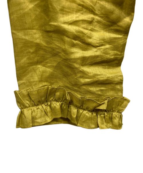 'S Max Mara（エスマックスマーラ）'S Max Mara (エスマックスマーラ) リネンブラウスワンピース イエロー サイズ:38の古着・服飾アイテム