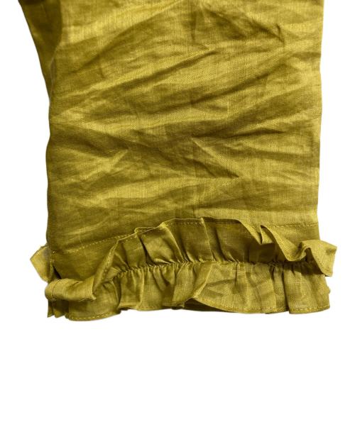 'S Max Mara（エスマックスマーラ）'S Max Mara (エスマックスマーラ) リネンブラウスワンピース イエロー サイズ:38の古着・服飾アイテム