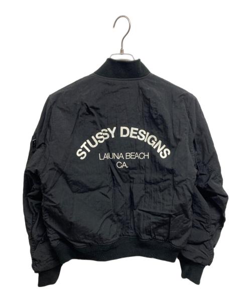 stussy（ステューシー）stussy (ステューシー) 中綿ブルゾン ブラック サイズ:Sの古着・服飾アイテム