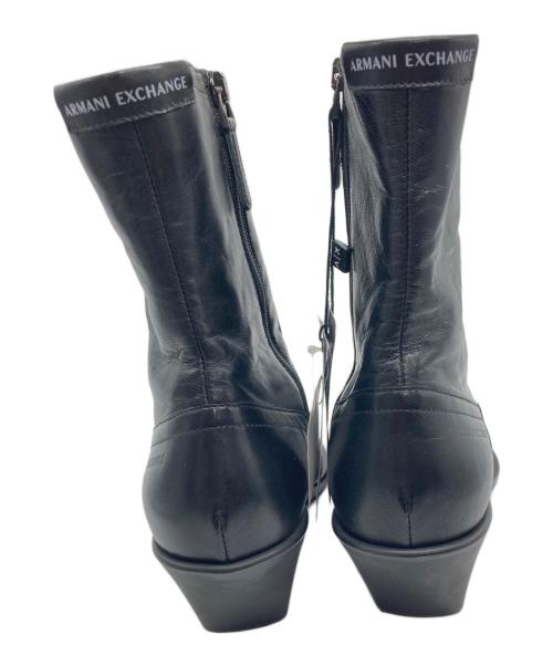 ARMANI EXCHANGE（アルマーニ エクスチェンジ）ARMANI EXCHANGE (アルマーニ エクスチェンジ) ヒールブーツ ブラック サイズ:37 未使用品の古着・服飾アイテム