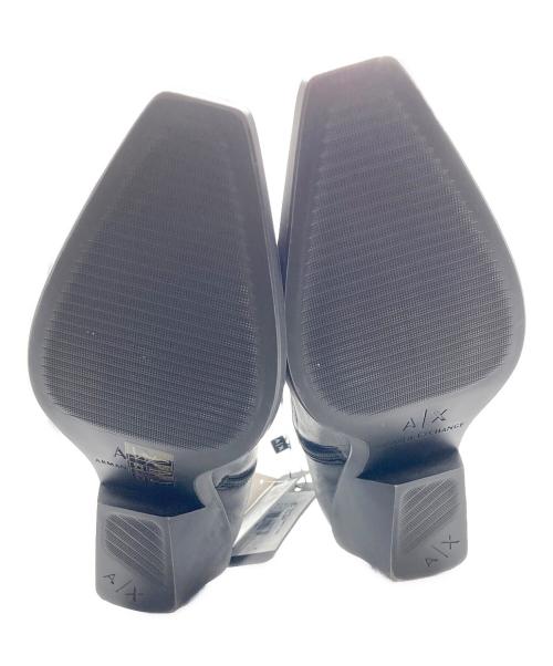 ARMANI EXCHANGE（アルマーニ エクスチェンジ）ARMANI EXCHANGE (アルマーニ エクスチェンジ) ヒールブーツ ブラック サイズ:37 未使用品の古着・服飾アイテム