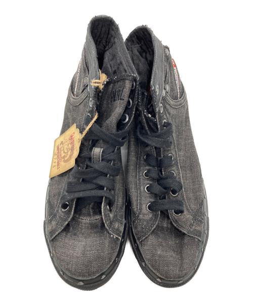 DIESEL（ディーゼル）DIESEL (ディーゼル) ハイカットスニーカー グレー サイズ:US7.5 未使用品の古着・服飾アイテム