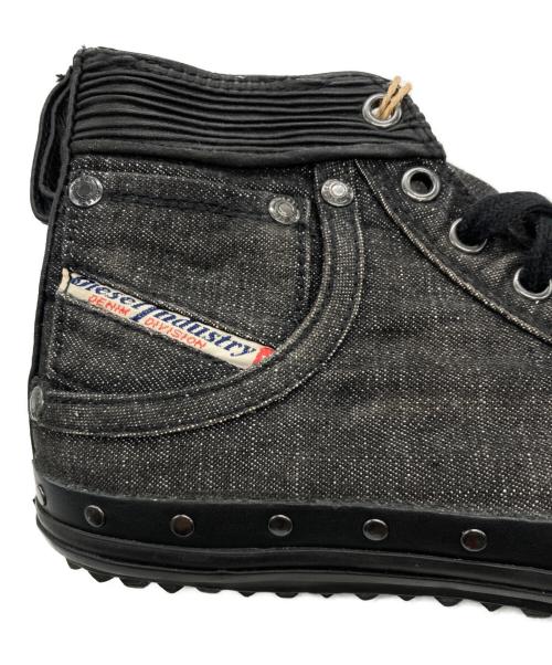 DIESEL（ディーゼル）DIESEL (ディーゼル) ハイカットスニーカー グレー サイズ:US7.5 未使用品の古着・服飾アイテム