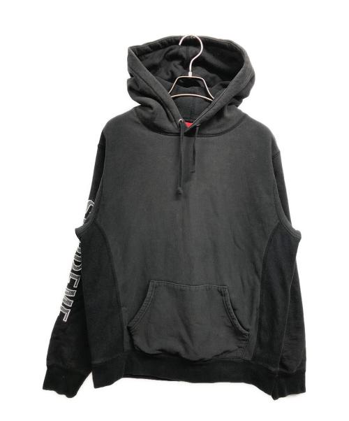 SUPREME（シュプリーム）Supreme (シュプリーム) Sleeve Embroidery Hooded Sweatshirt ブラック サイズ:Mの古着・服飾アイテム