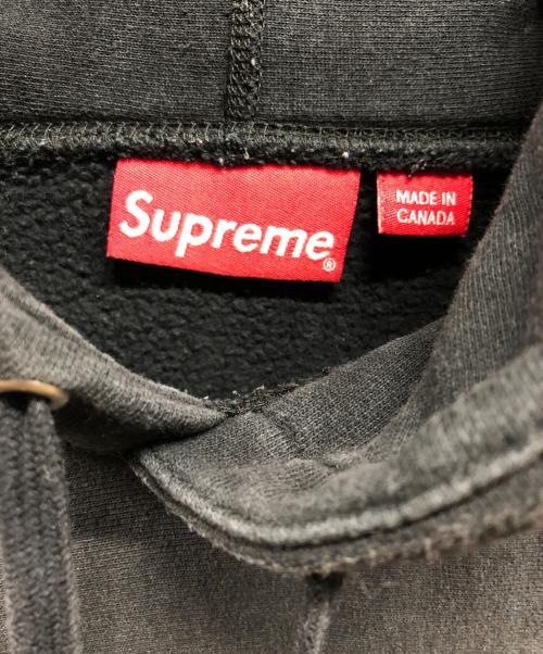 SUPREME（シュプリーム）Supreme (シュプリーム) Sleeve Embroidery Hooded Sweatshirt ブラック サイズ:Mの古着・服飾アイテム