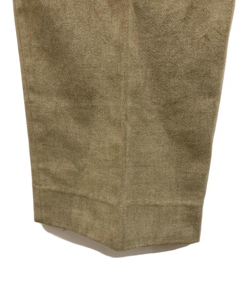 BERNARD ZINS（ベルナール ザンス）BERNARD ZINS (ベルナール ザンス) タックテーパードパンツ ベージュ サイズ:40 未使用品の古着・服飾アイテム