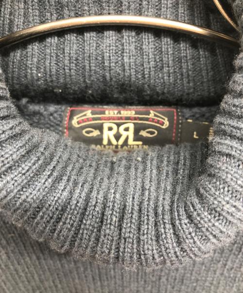 RRL（ダブルアールエル）RRL (ダブルアールエル) カシミヤ混タートルネックニット グレー サイズ:Lの古着・服飾アイテム