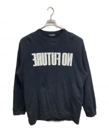 UNDERCOVER（アンダーカバー）の古着「プリントクルーネックスウェット」｜ブラック