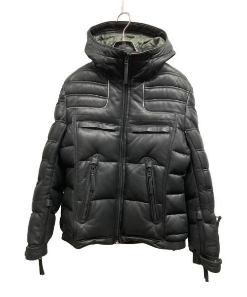 UNIONJAP（ユニオンジャップ）UNIONJAP (ユニオンジャップ) ライダースダウンジャケット ブラック サイズ:Mの古着・服飾アイテム